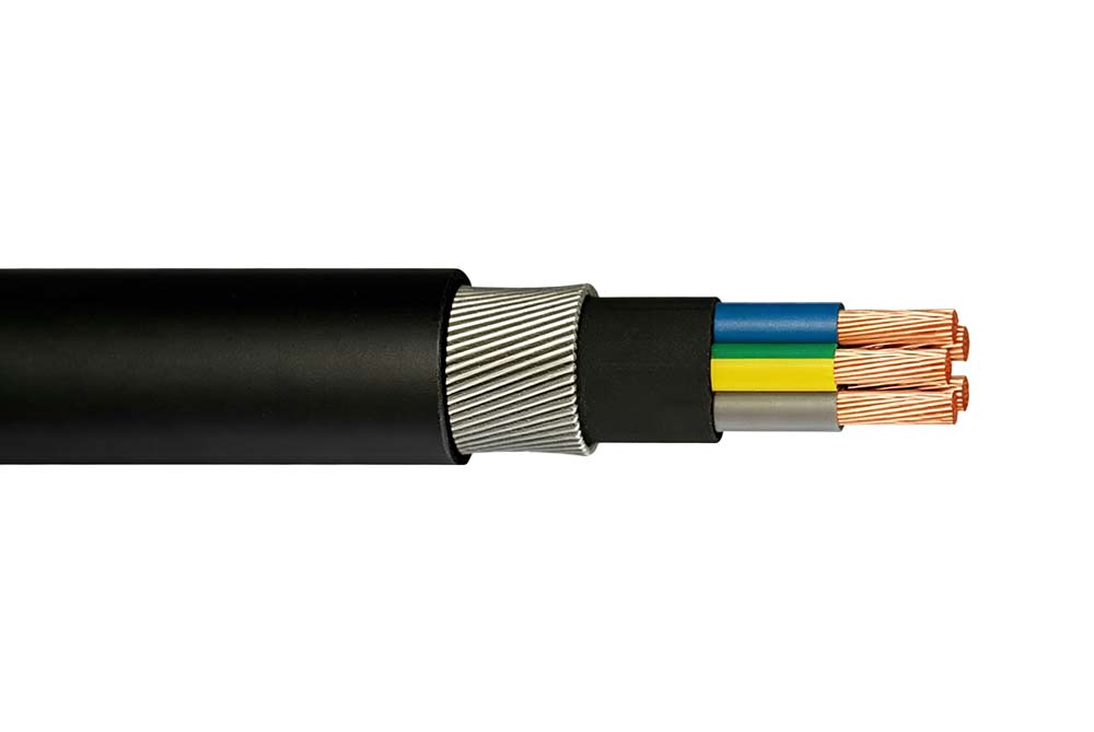 N2XRY Cu/XLPE/PVC/SWA/PVC 0.6/1kV Cable